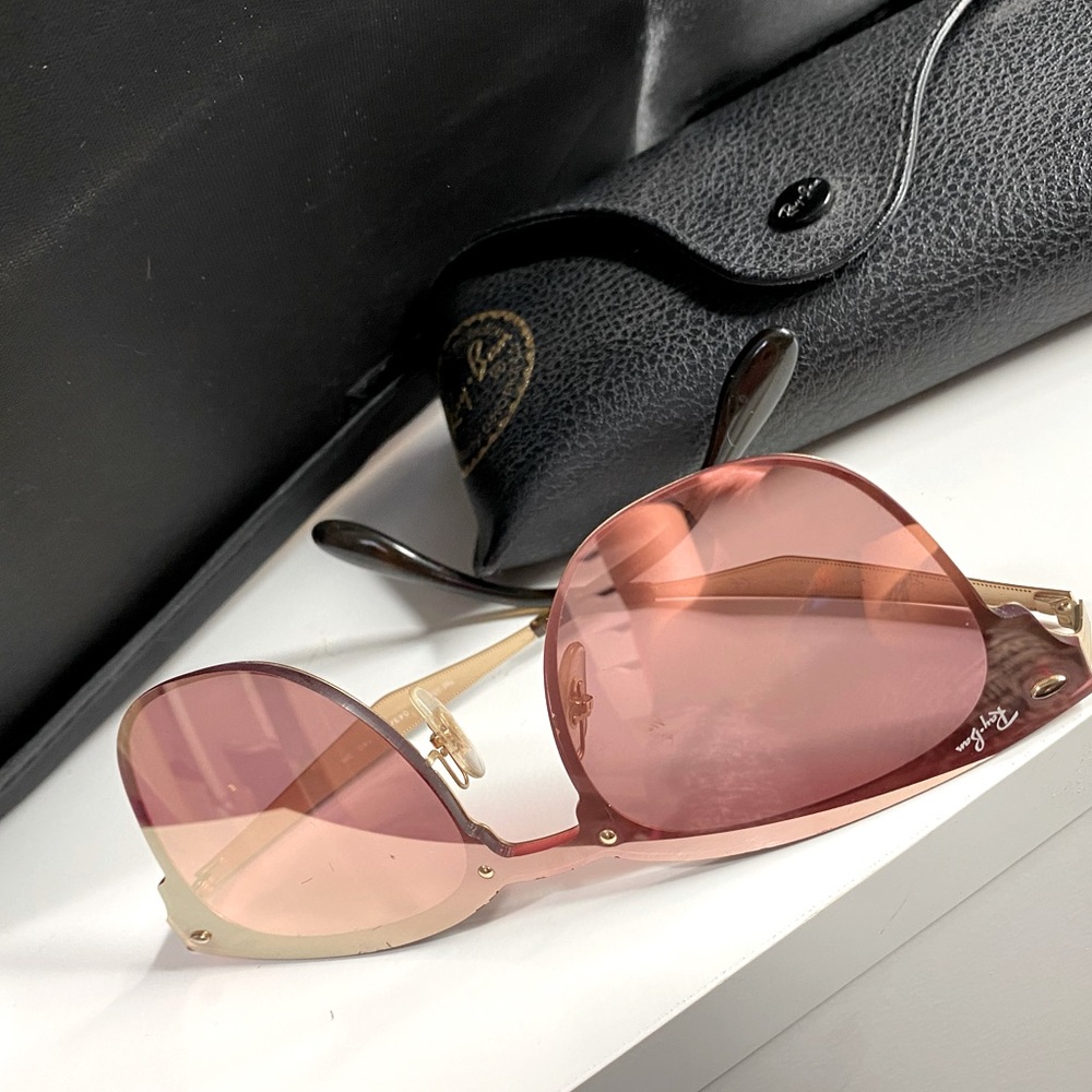 Rose Gold Ray-Ban Sunglasses
